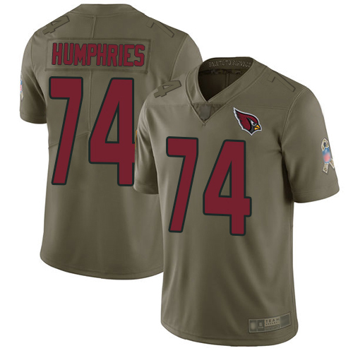 Arizona Cardinals Limited Olive Men D.J. Humphries Jersey NFL Football 74 2017 Salute to Service